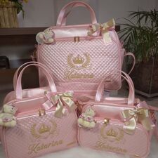 Conjunto de Bolsas Bordadas no Sumaré