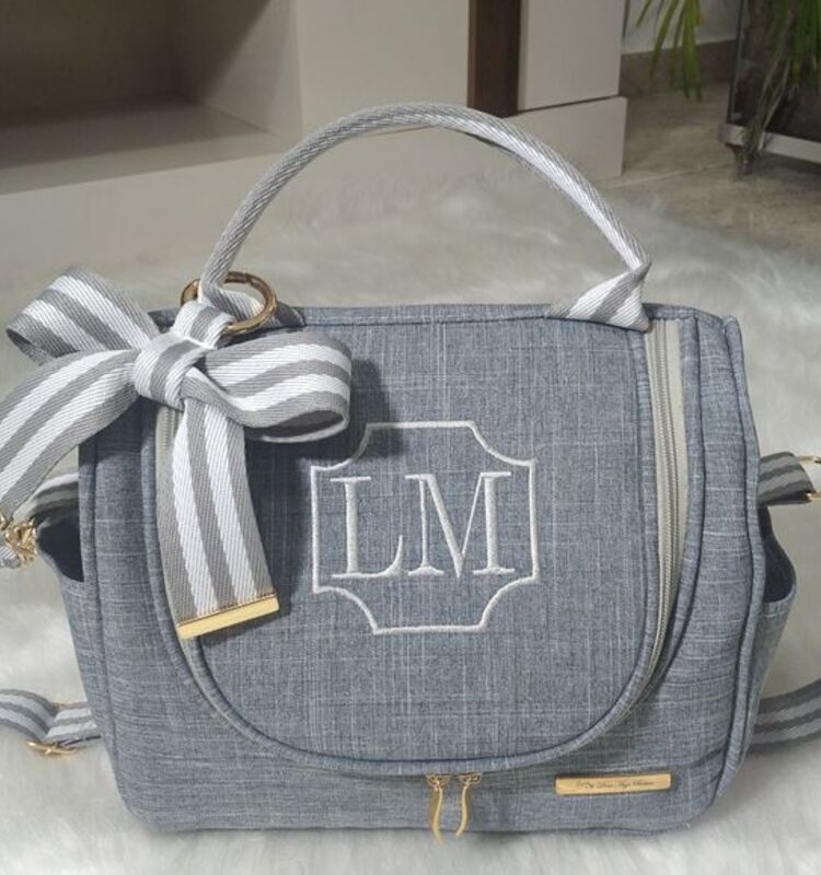 Bolsa Maternidade Cinza em Franca