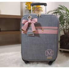 Mala Maternidade e  Casual + com Bordado + Brinde