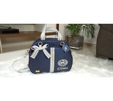 Bolsa Maternidade Média Azul Personalizada