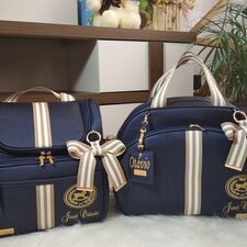 Kit Bolsa e Mochila com o Nome do Bebê em Encantado