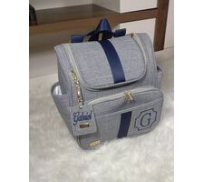 Kit Personalizado Linho cinza com azul marinho - 75875