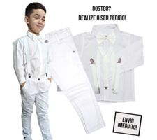 Kit Roupa Social  Menino - Festas - Casamento - Batizado - 76438