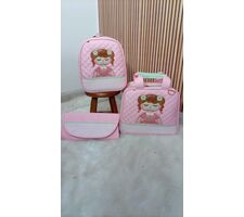 Conjunto de Bolsas de Bebe Rosa - 76491
